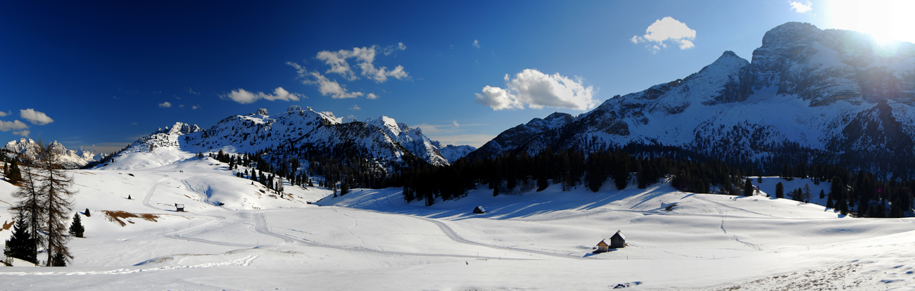 Prato piazza on snow
